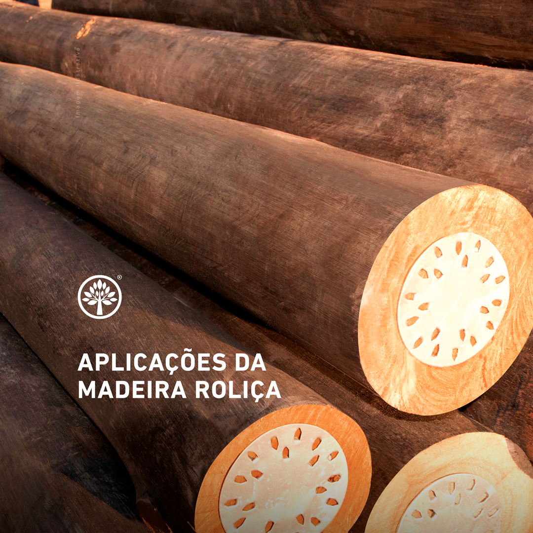 Aplicações da madeira roliça